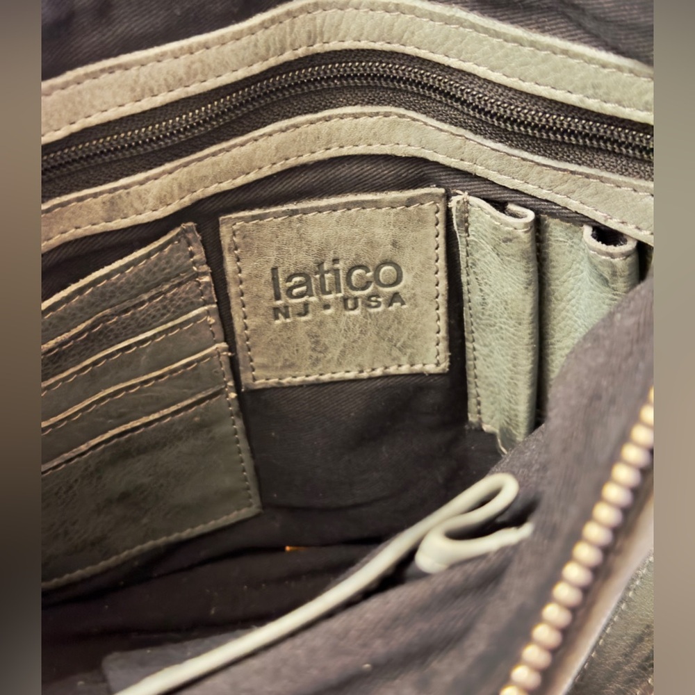 Latico Leathers Gray Gabriel Studded Crossbody Bag - Picture 2 of 4